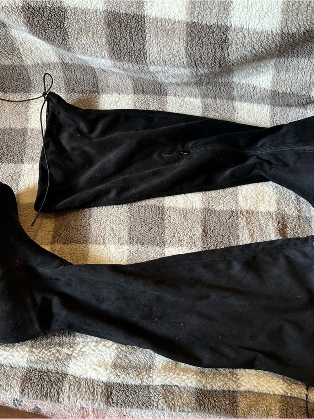 SHEIN Black Over-the-Knee Boots Wide